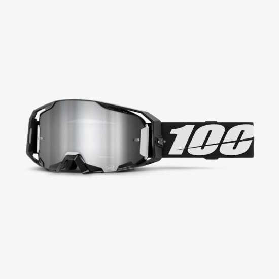 MASCHERA ARMATIC BLACK - SILVER MIRRORED LENS