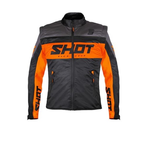 SOFTSHELL LITE BLACK ORANGE