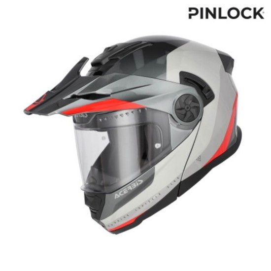 CASCO RIDER SOLID GRIGIO/ROSSO