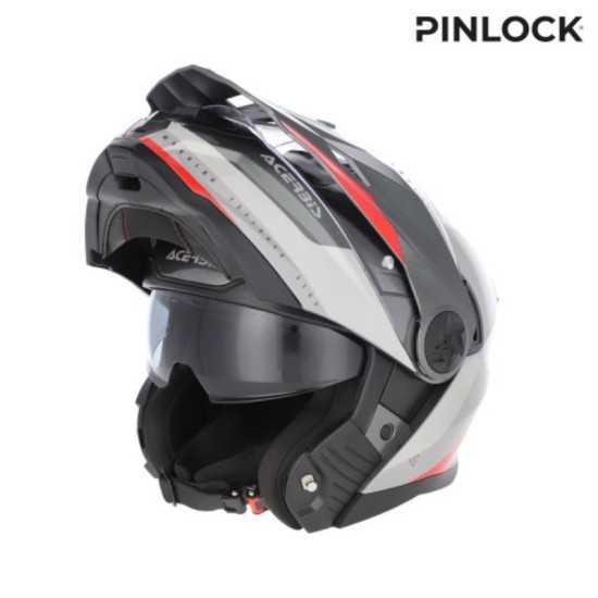 CASCO RIDER SOLID GRIGIO/ROSSO