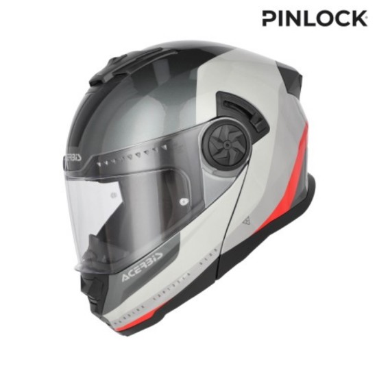 CASCO RIDER SOLID GRIGIO/ROSSO